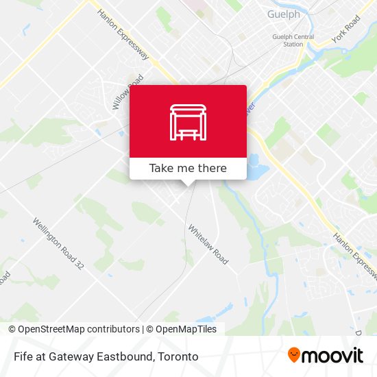 Fife at Gateway Eastbound map