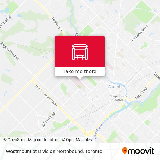Westmount at Division Northbound map