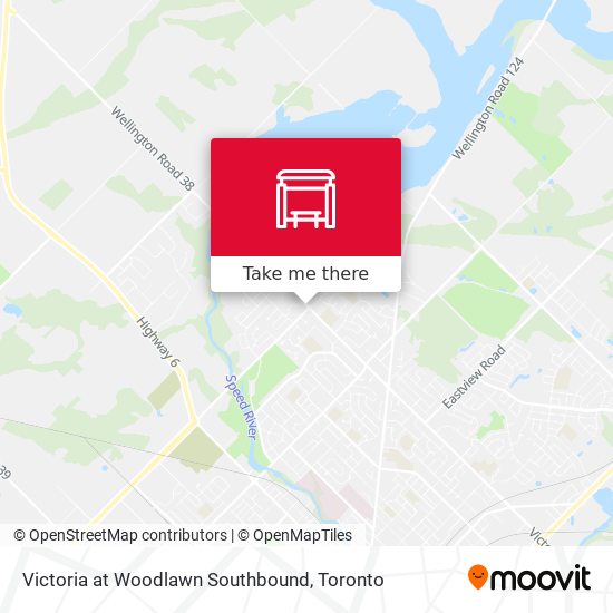 Victoria at Woodlawn Southbound map