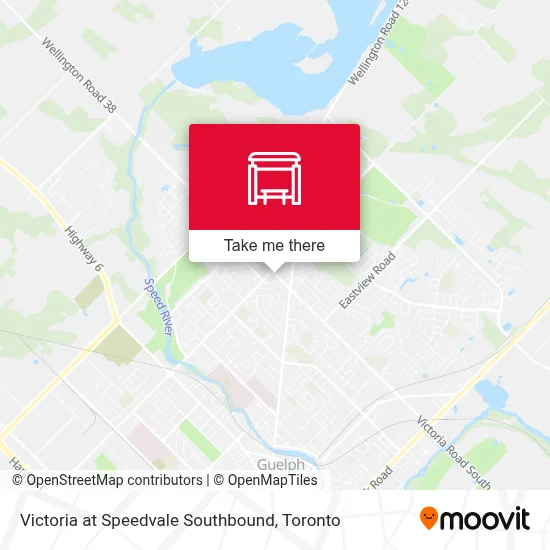 Victoria at Speedvale Southbound map