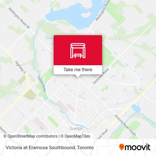 Victoria at Eramosa Southbound map