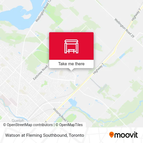 Watson at Fleming Southbound map
