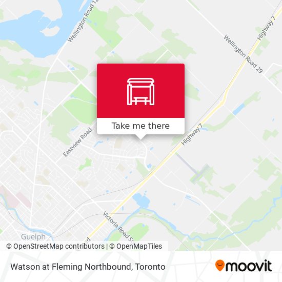 Watson at Fleming Northbound map