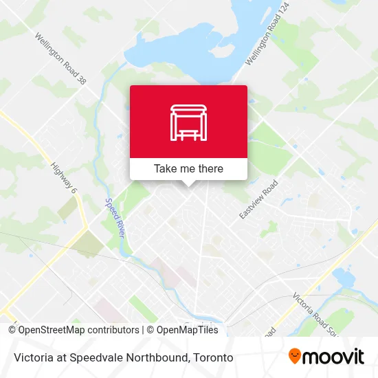 Victoria at Speedvale Northbound map