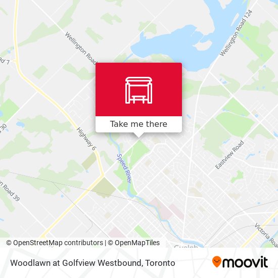 Woodlawn at Golfview Westbound map