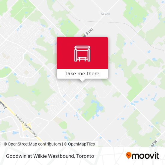Goodwin at Wilkie Westbound map