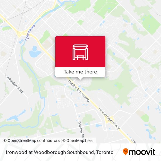 Ironwood at Woodborough Southbound map