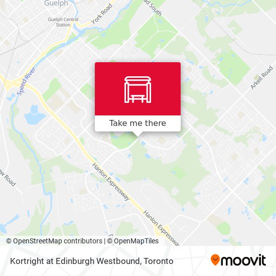 Kortright at Edinburgh Westbound map