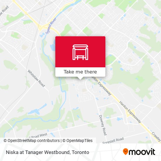 Niska at Tanager Westbound map