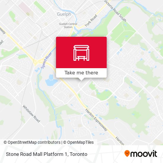 Stone Road Mall Platform 1 map