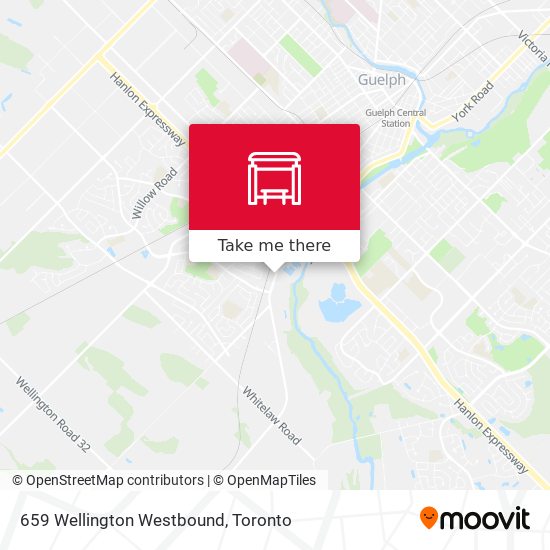 659 Wellington Westbound map