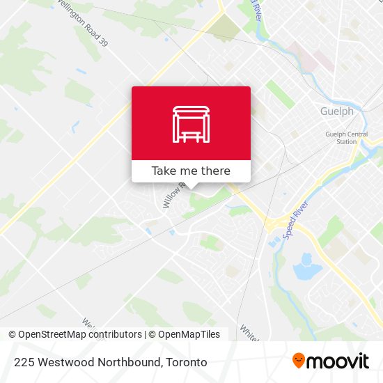 225 Westwood Northbound map