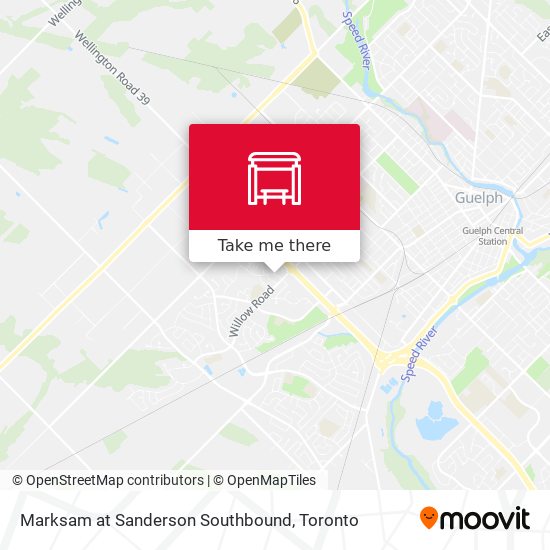 Marksam at Sanderson Southbound map