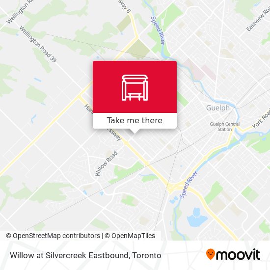 Willow at Silvercreek Eastbound map