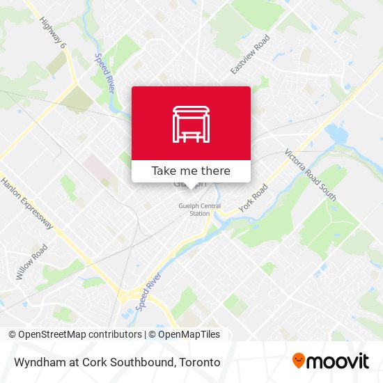 Wyndham at Cork Southbound map