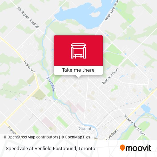 Speedvale at Renfield Eastbound map