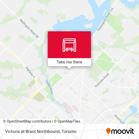 Victoria at Brant Northbound map