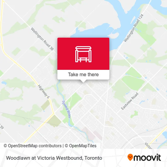 Woodlawn at Victoria Westbound map