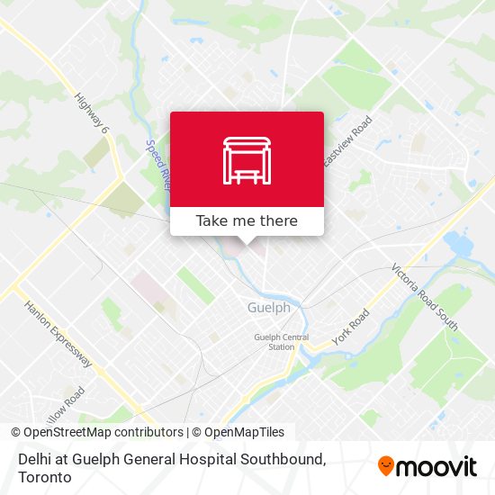 Delhi at Guelph General Hospital Southbound plan