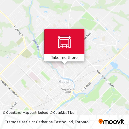 Eramosa at Saint Catharine Eastbound map