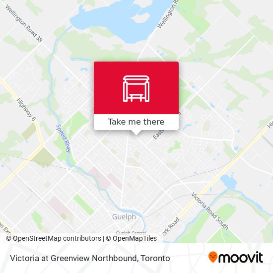 Victoria at Greenview Northbound map