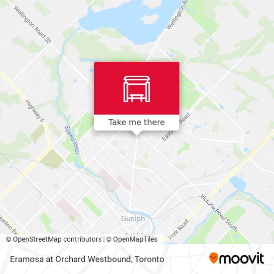 Eramosa at Orchard Westbound map