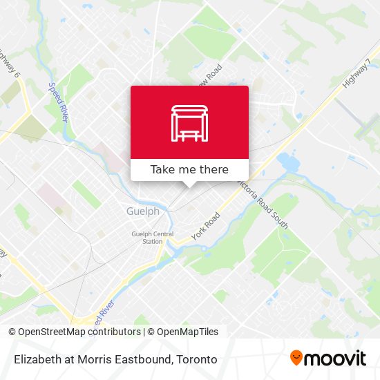Elizabeth at Morris Eastbound map