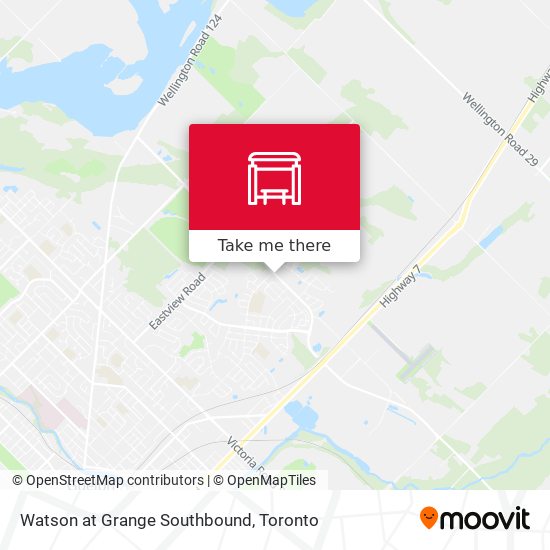 Watson at Grange Southbound map
