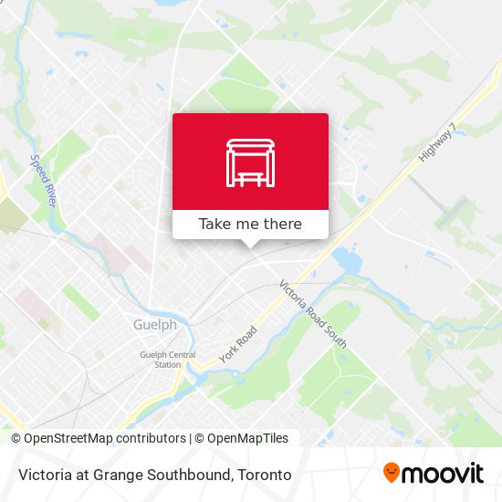 Victoria at Grange Southbound map