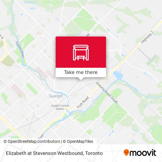 Elizabeth at Stevenson Westbound map