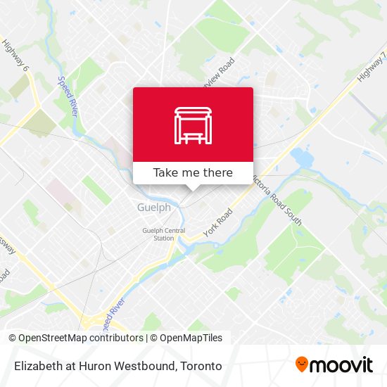 Elizabeth at Huron Westbound map