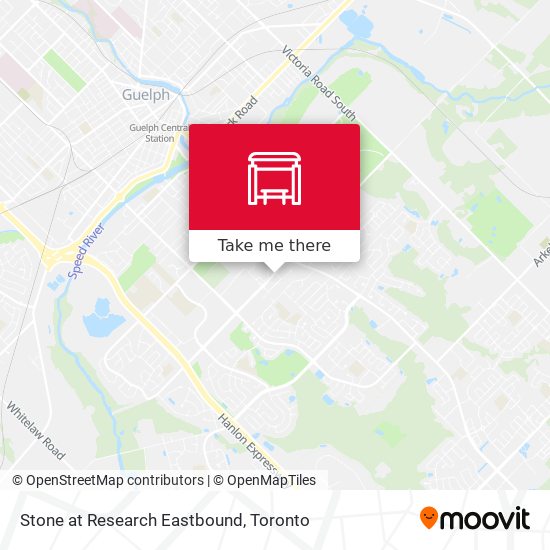 Stone at Research Eastbound map