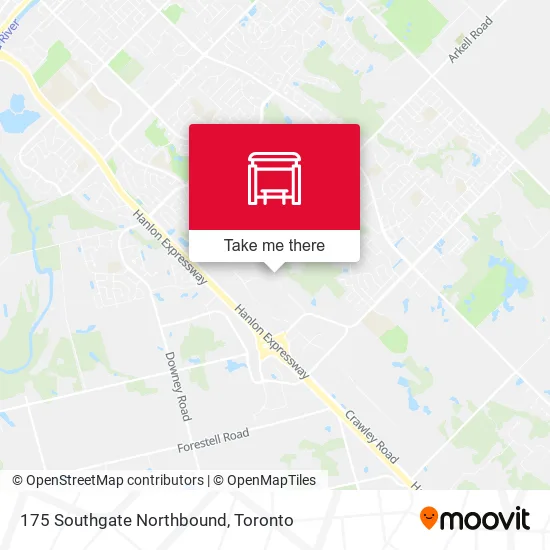 175 Southgate Northbound map