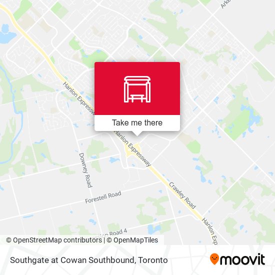 Southgate at Cowan Southbound map