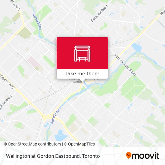 Wellington at Gordon Eastbound map