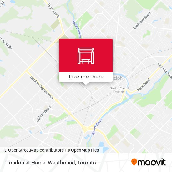 London at Hamel Westbound map