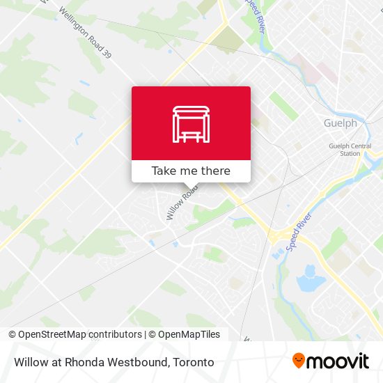 Willow at Rhonda Westbound map