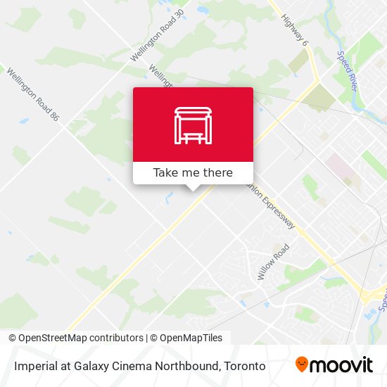 Imperial at Galaxy Cinema Northbound map