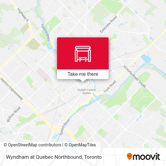 Wyndham at Quebec Northbound map
