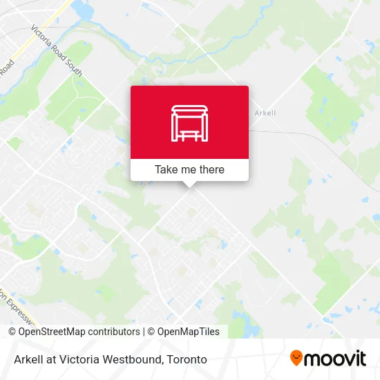 Arkell at Victoria Westbound map