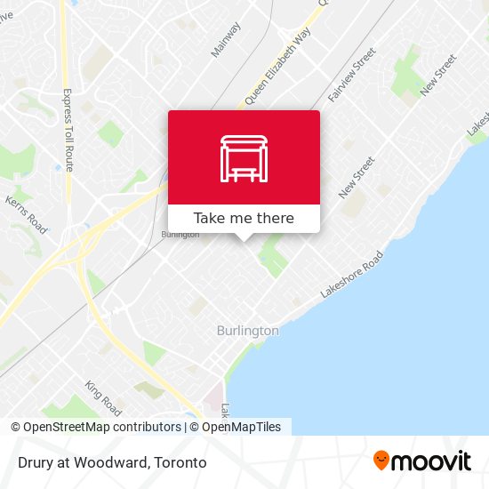 Drury at Woodward map