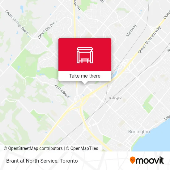 Brant at North Service map