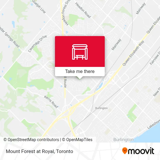 Mount Forest at Royal map