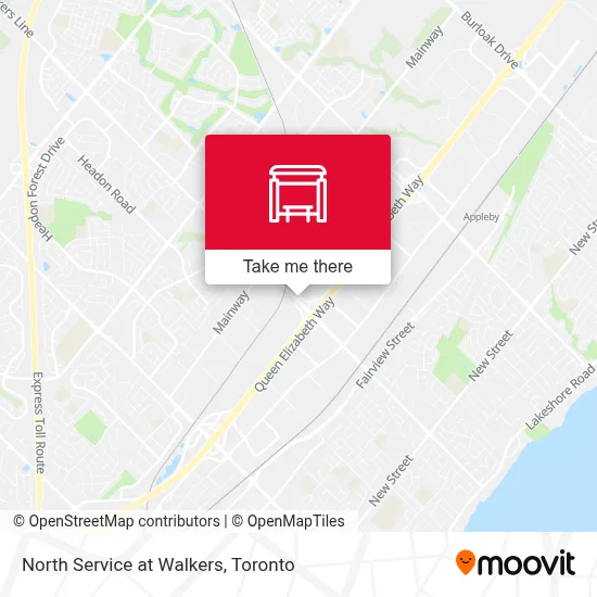 North Service at Walkers map