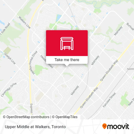 Upper Middle at Walkers map
