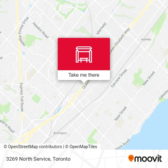 3269 North Service map