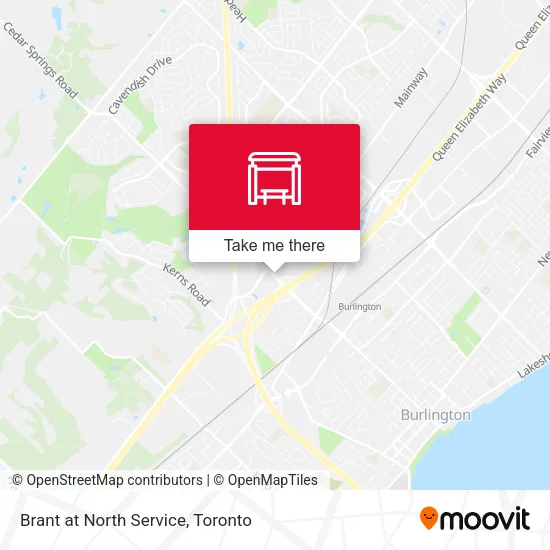 Brant at North Service map