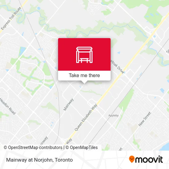 Mainway at Norjohn map