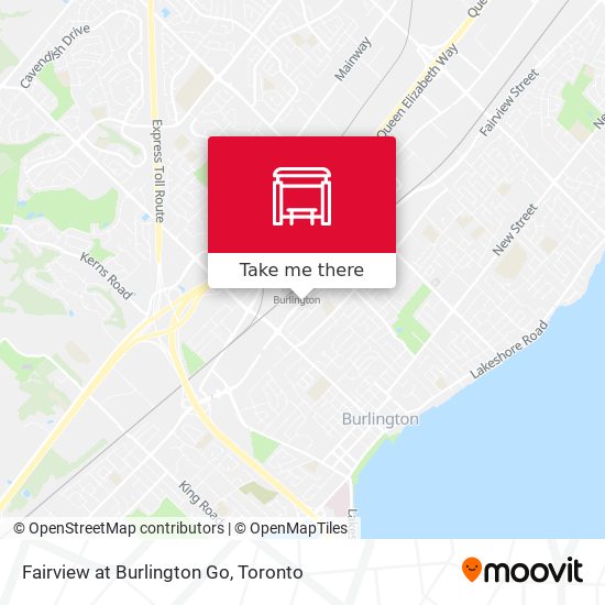 Fairview at Burlington Go map