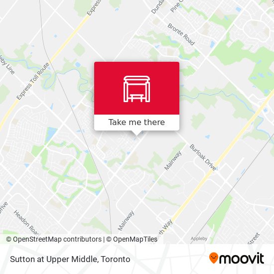 Sutton at Upper Middle map